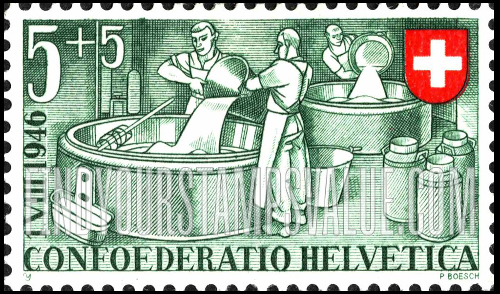 FindYourStampsValue: Semi-Postal: Cheese Making