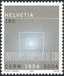 FindYourStampsValue: Federal Administration: CERN (European Organization for Nuclear Research), 50th Anniversary
