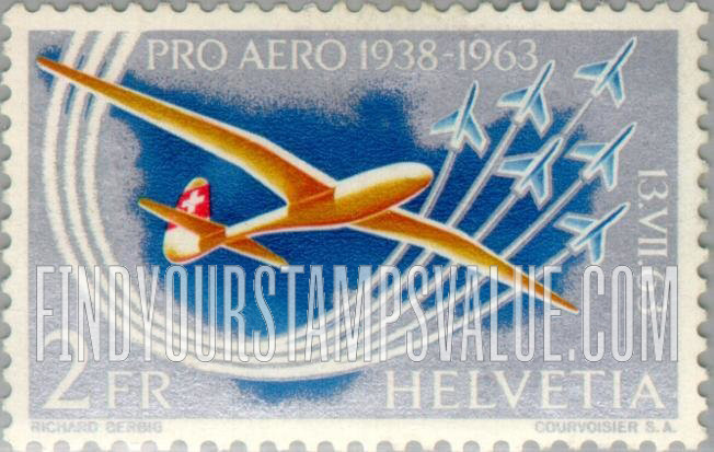 FindYourStampsValue: Air Post: Glider and Jets