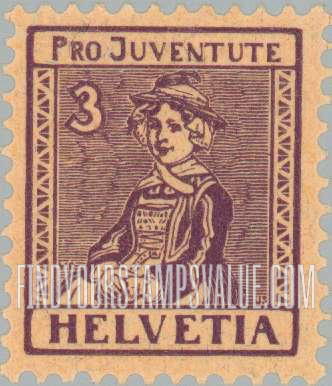 FindYourStampsValue: Semi-Postal: Girl (Valais)