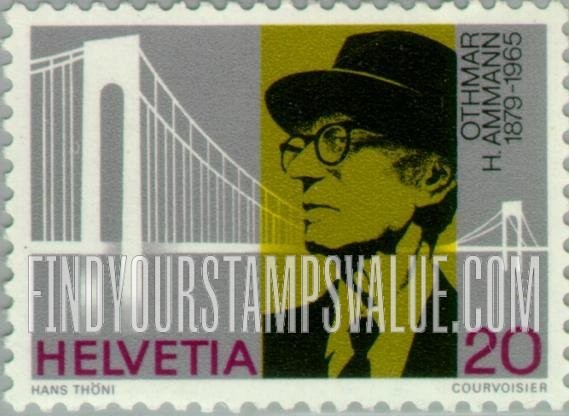 FindYourStampsValue: Federal Administration: O. H. Ammann, Verrazano-Narrows Bridge, NY