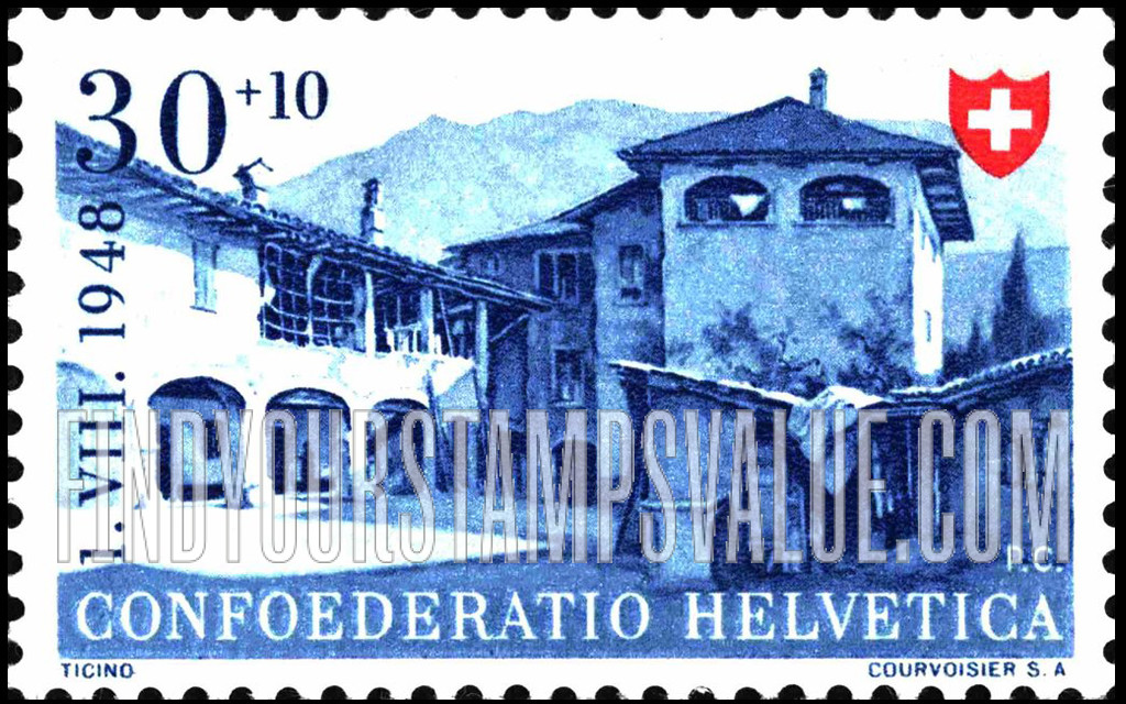 FindYourStampsValue: Semi-Postal: House of Ticino