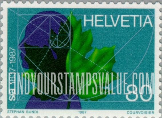 FindYourStampsValue: Federal Administration: Swiss Engineers & Architects Associate, Sesquicent