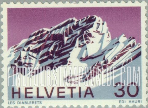 FindYourStampsValue: Federal Administration: Les Diablerets, Vaud