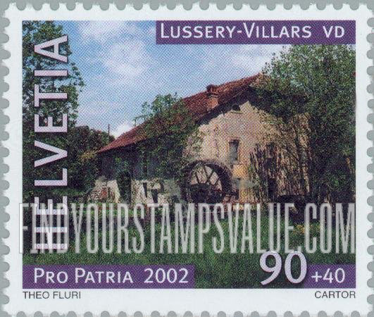 FindYourStampsValue: Semi-Postal, Mills, Location: Lussery-Villars