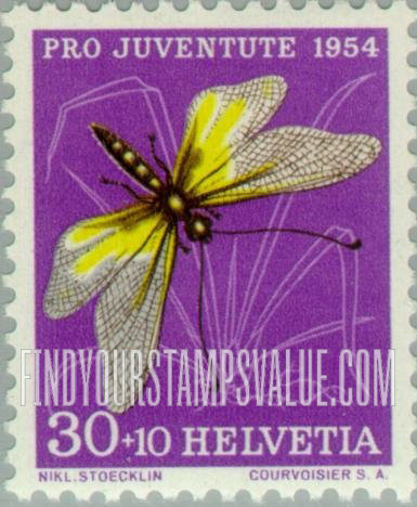 FindYourStampsValue: Semi-Postal, Insects: Ascalaphus
