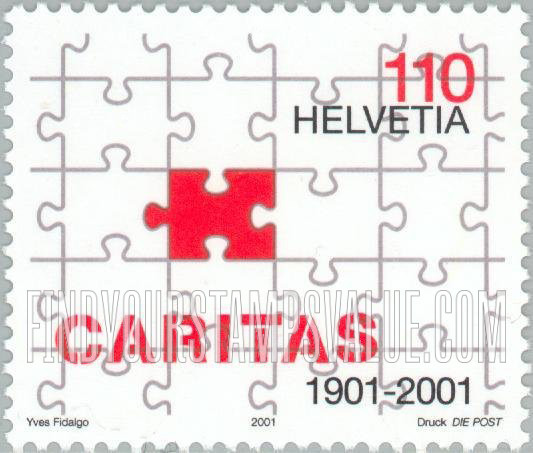 FindYourStampsValue: Federal Administration: Caritas, Centenary