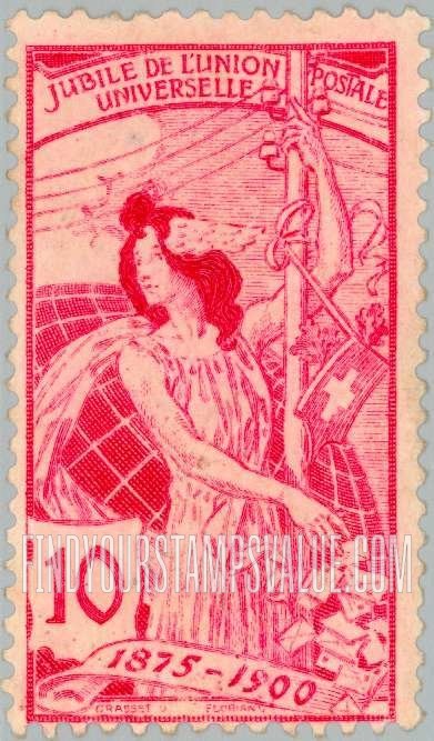 FindYourStampsValue: Federal Administration: UPU Allegory