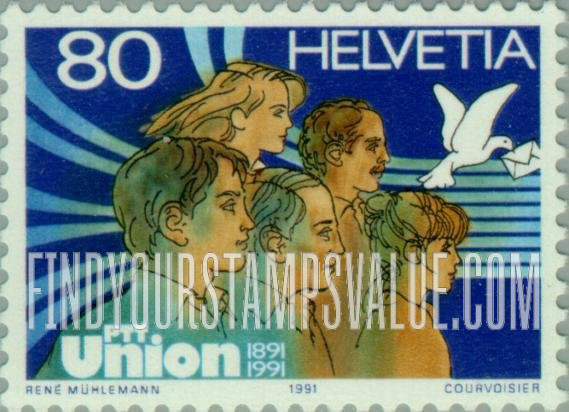 FindYourStampsValue: Federal Administration: Union of Postal, Telephone and Telegraph Officials, Centenary