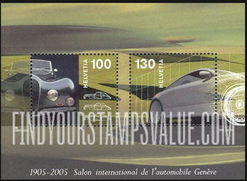 FindYourStampsValue: Federal Administration: Geneva International Auto Show, Centenary