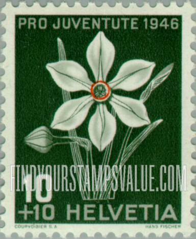 FindYourStampsValue: Semi-Postal: Narcissus