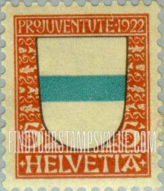 FindYourStampsValue: Semi-Postal: Zug