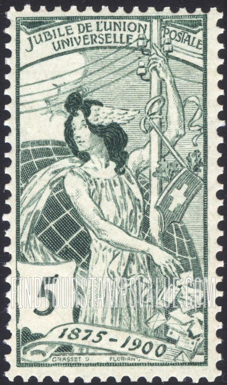 FindYourStampsValue: Federal Administration: UPU Allegory