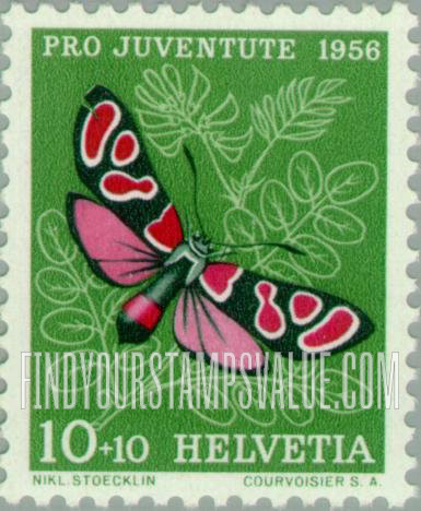 FindYourStampsValue: Semi-Postal: Burnet Moth