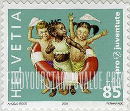 FindYourStampsValue: Semi-Postal, Children’s Rights, Children and Life preserver