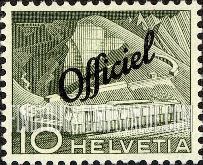 FindYourStampsValue: Official, For General Use: Mountain Railway