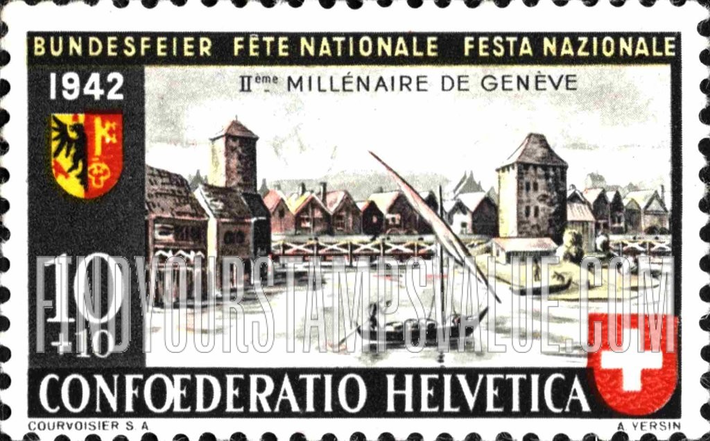 FindYourStampsValue: Semi-Postal: Ancient Geneva