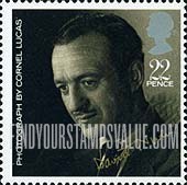 FindYourStampsValue: Great Britain (United Kingdom): 20th Century Stars and Directors of Films - David Niven