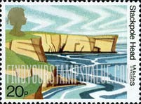 FindYourStampsValue: Great Britain (United Kingdom): 50th Anniversary of National Trust for Scotland - Stackpole Head, Dyfed, Wales