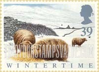 FindYourStampsValue: Great Britain (United Kingdom): Animals in Winter - Welsh Mountain Sheep