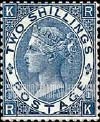 FindYourStampsValue: Great Britain (United Kingdom): Queen Victoria - Two Shillings Blue