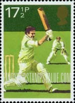 FindYourStampsValue: Great Britain (United Kingdom): First Cricket Test Match against Australia Centenary - Cricket