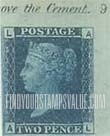 FindYourStampsValue: Great Britain (United Kingdom): Queen Victoria - Two Pence Blue