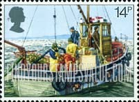 FindYourStampsValue: Great Britain (United Kingdom): Fishermen's Year and Royal National Mission to Deep Sea Fishermen Centenary - Cockle Dredging