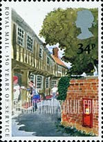 FindYourStampsValue: Great Britain (United Kingdom): Royal Mail Service, 350th Anniversary - Postman delivering Mail