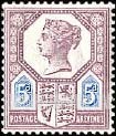 FindYourStampsValue: Great Britain (United Kingdom): Queen Victoria Jubilee Issue - Five Pence