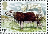 FindYourStampsValue: Great Britain (United Kingdom): National Cattle Breeders' Association - Irish Moiled Cow