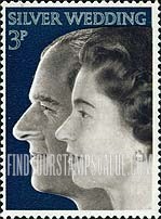 FindYourStampsValue: Great Britain (United Kingdom): 25th Anniversary of the Marriage of Queen Elizabeth II and Prince Philip
