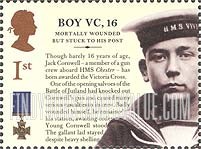 FindYourStampsValue: Great Britain (United Kingdom): Recipients of Victoria Cross - Boy Seaman First Class Jack Cornwell