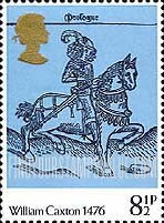 FindYourStampsValue: Great Britain (United Kingdom): 500 Years of British Printing, introduced by William Caxton - Squire, from Canterbury Tales