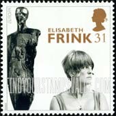 FindYourStampsValue: Great Britain (United Kingdom): 20th Century Women of Achievement - Elisabeth Frink, Sculptor