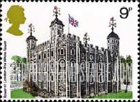FindYourStampsValue: Great Britain (United Kingdom): British Architecture - Tower of London