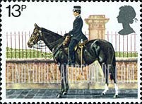 FindYourStampsValue: Great Britain (United Kingdom): 150th Anniversary of Metropolitan Police - Police Woman on Horseback