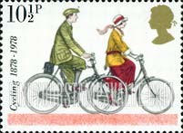 FindYourStampsValue: Great Britain (United Kingdom): British Bicycles - 1920 Touring Bicycles