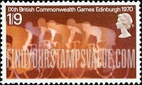 FindYourStampsValue: Great Britain (United Kingdom): 9th British Commonwealth Games - Bicycling