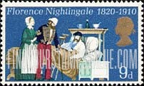 FindYourStampsValue: Great Britain (United Kingdom): General Anniversaries - Florence Nightingale and Soldiers in Scutari Hospital