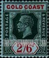 FindYourStampsValue: Gold Coast: King George V - Two Shillings Six Pence, Die II