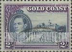 FindYourStampsValue: Gold Coast: Cristiansborg Castle and King George VI - Two Shillings