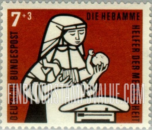 FindYourStampsValue: SEMI-POSTAL - The Midwife