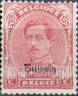 FindYourStampsValue: GERMAN OCCUPATION - King Albert I: Belgian Stamps of 1915-20 Overprinted