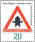 FindYourStampsValue: New Traffic Rules, Traffic Signs - Proceed with Caution