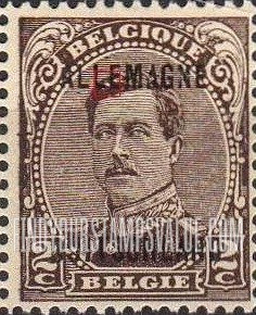 FindYourStampsValue: GERMAN OCCUPATION - King Albert I: Belgian Stamps of 1915-20 Overprinted