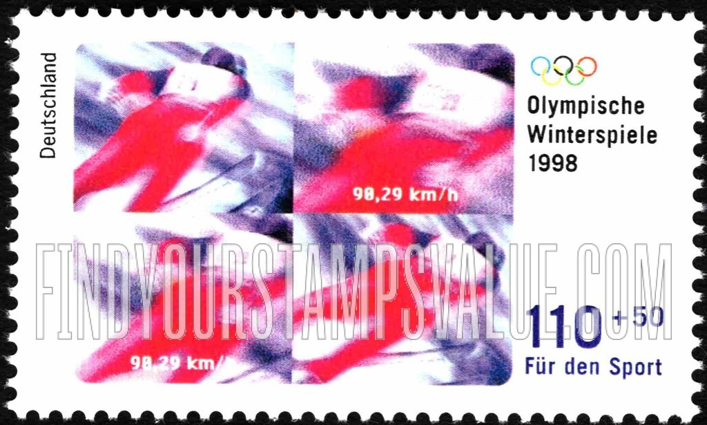 FindYourStampsValue: SEMI-POSTAL - Sports: Winter Olympic Games, Nagano