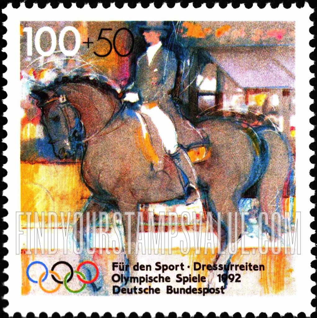 FindYourStampsValue: SEMI-POSTAL - Olympic Sports: Dressage