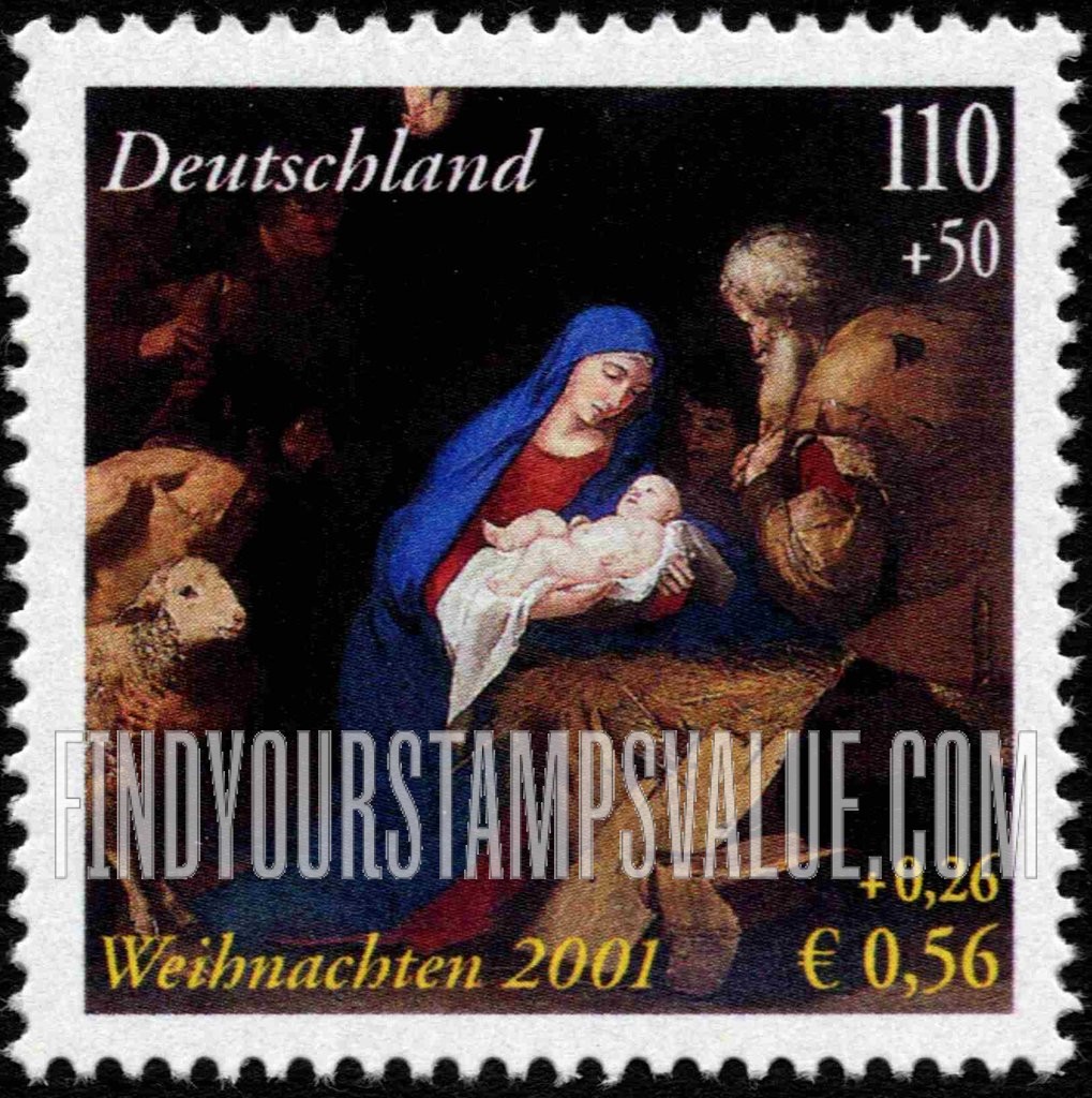 FindYourStampsValue: SEMI-POSTAL - Christmas: Adoration of the Shepherds, by José de Ribera