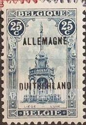 FindYourStampsValue: GERMAN OCCUPATION - Liège: Belgian Stamps of 1915-20 Overprinted